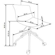 Scaun birou copii hm doblo, ergonomic, roti pivotante, cadru cromat, stofa, inaltime ajustabila, 100 kg, turcoaz drm4640