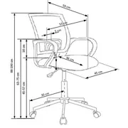 Scaun birou copii hm ibis butterfly, ergonomic, cadru metal, stofa/piele ecologica, inaltime ajustabila, 100 kg, multicolor drm3734