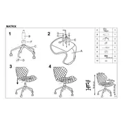 Scaun birou copii hm matrix, ergonomic, cadru metalic, stofa/piele ecologica, inaltime ajustabila, 100 kg, alb/negru drm3840
