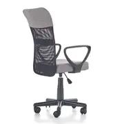 Scaun birou pentru copii cu plasa textila, hm timmy, ergonomic, inaltime reglabila, structura polipropilena, rotativ, 120 kg, gri drm4465