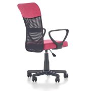 Scaun birou pentru copii cu plasa textila, hm timmy, ergonomic, inaltime reglabila, structura polipropilena, rotire 360 ˚, 120 kg, roz drm4466