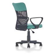 Scaun birou pentru copii cu plasa textila, hm timmy, ergonomic, inaltime reglabila, structura polipropilena, rotire 360 ˚, 120 kg, turcoaz drm4467
