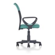 Scaun birou pentru copii cu plasa textila, hm timmy, ergonomic, inaltime reglabila, structura polipropilena, rotire 360 ˚, 120 kg, turcoaz drm4467