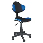 Scaun birou copii sl g2, ergonomic, stofa, inaltime reglabila, cadru polipropilena, 60 kg, albastru/negru drm4187
