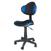 Scaun birou copii sl g2, ergonomic, stofa, inaltime reglabila, cadru polipropilena, 60 kg, albastru/negru drm4187