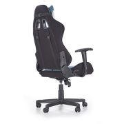 Scaun directorial gaming hm cayman, mecanism de balans, suport lombar, perne reglabile, cadru polipropilena, 120 kg, gri/turcoaz drm4687