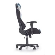 Scaun directorial gaming hm cayman, mecanism de balans, suport lombar, perne reglabile, cadru polipropilena, 120 kg, gri/turcoaz drm4687