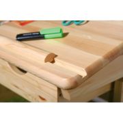Birou ergonomic pentru copii hm julia, inaltime reglabila, unghi inclinare ajustabil, lemn, 109x55x63-93 cm, fag drm2314