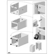 Dulapior rulant hm simon 2, cu sertare, cu roti, front mdf, alb drm2319