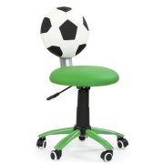 Scaun birou copii hm gol, piele ecologica, inaltime ajustabila, roti cauciucate, 90 kg, verde drm2244