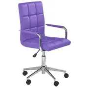 Scaun birou copii hm gonzo 2, ergonomic, piele ecologica, inaltime ajustabila, mecanism balansare, 90 kg, mov drm2238