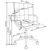 Scaun birou copii hm gonzo 2, ergonomic, piele ecologica, inaltime ajustabila, mecanism balansare, 90 kg, mov drm2238