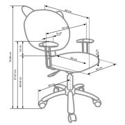 Scaun birou copii hm kitty drm2239
