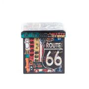 Taburete cu spatiu depozitare, design, mdf/ piele ecologica, 100 kg, 38 x 38, route 66 drm3171