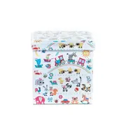 Taburete cu spatiu depozitare, design, mdf/ piele ecologica, 100 kg, 38 x 38, toys drm3169