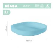 Farfurie silicon cu ventuza bleu ERFB913430