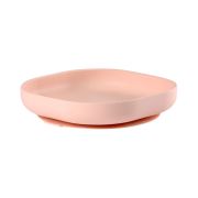 Farfurie silicon cu ventuza roz ERFB913431