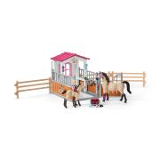 SCHLEICH Boxa de cai, cu cai arabi si ingrijitor - VRNSL42369