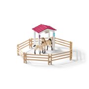 SCHLEICH Boxa de cai, cu cai arabi si ingrijitor - VRNSL42369