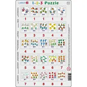 Set 12 Puzzle-uri 1-2-3, 25 Piese Larsen LRP46 BBJLRP46_Initiala