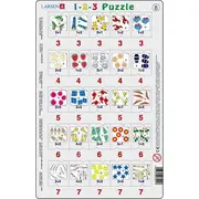 Set 12 Puzzle-uri 1-2-3, 25 Piese Larsen LRP46 BBJLRP46_Initiala