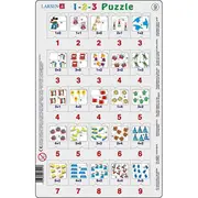 Set 12 Puzzle-uri 1-2-3, 25 Piese Larsen LRP46 BBJLRP46_Initiala