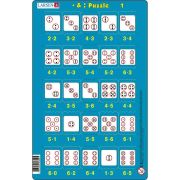Set 16 Puzzle-uri Inmultire si Impartire, 25 Piese Larsen LRP49 BBJLRP49_Initiala