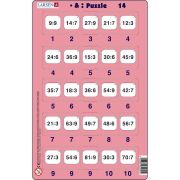 Set 16 Puzzle-uri Inmultire si Impartire, 25 Piese Larsen LRP49 BBJLRP49_Initiala