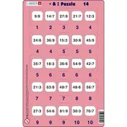 Set 16 Puzzle-uri Inmultire si Impartire, 25 Piese Larsen LRP49 BBJLRP49_Initiala