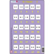 Set 16 Puzzle-uri Inmultire si Impartire, 25 Piese Larsen LRP49 BBJLRP49_Initiala