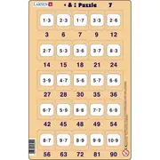 Set 16 Puzzle-uri Inmultire si Impartire, 25 Piese Larsen LRP49 BBJLRP49_Initiala