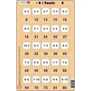 Set 16 Puzzle-uri Inmultire si Impartire, 25 Piese Larsen LRP49 BBJLRP49_Initiala
