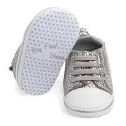 Adidasi argintii bebelusi - Glamour (Marime Disponibila: 9-12 luni) - IRD0788-1-p2.9-12 luni