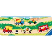 Puzzle Din Lemn Cu Vehicule, 5 Piese - ARTRVSPC03236