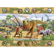 PUZZLE DINOZAURI, 100 PIESE - ARTRVSPC10609