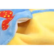 Combinezon albastru cu galben plusat bebelusi (Marime Disponibila: 6-9 luni (Marimea 19 incaltaminte)) MDMini