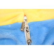 Combinezon albastru cu galben plusat bebelusi (Marime Disponibila: 6-9 luni (Marimea 19 incaltaminte)) MDMini