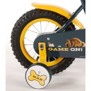 Bicicleta Volare pentru baieti 12 inch cu roti ajutatoare partial montata Puppy - SOLVOL99372