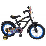 Bicicleta Volare pentru baieti 14 inch cu roti ajutatoare Batman partial montata - SOLVOL81434