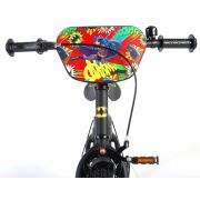 Bicicleta Volare pentru baieti 14 inch cu roti ajutatoare Batman partial montata - SOLVOL81434
