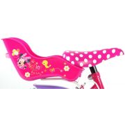 Bicicleta Volare pentru fete 14 inch cu scaun pentru papusi roti ajutatoare cosulet si doua frane de mana Minnie Mouse partial montata - SOLVOL31426-CH-IT