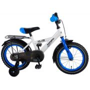 Bicicleta Volare pentru baieti 14 inch partial montata Thombike Alb cu Albastru - SOLVOL91404
