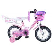 Bicicleta Volare pentru fete 12 inch cu roti ajutatoare partial montataRose - SOLVOL81203