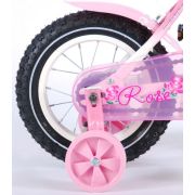 Bicicleta Volare pentru fete 12 inch cu roti ajutatoare partial montataRose - SOLVOL81203