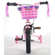 Bicicleta Volare pentru fete 12 inch cu roti ajutatoare partial montataRose - SOLVOL81203
