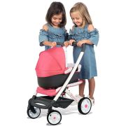 Carucior pentru papusi smoby quinny combi 3 in 1 roz hubs7600253198