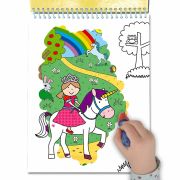 Water magic: carte de colorat unicorni