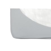 Cearsaf cu elastic jerse bumbac gri 120/60 cm ERFF05111