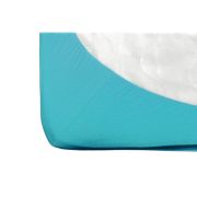 Cearsaf cu elastic jerse bumbac turcoaz 120/60 CM ERFF05114