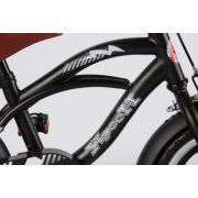 Bicicleta Volare Black Cruiser pentru baieti 12 inch cu roti ajutatoare partial montata - SOLVOL21201